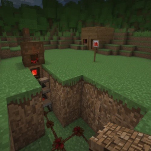 Minecraft Piston door